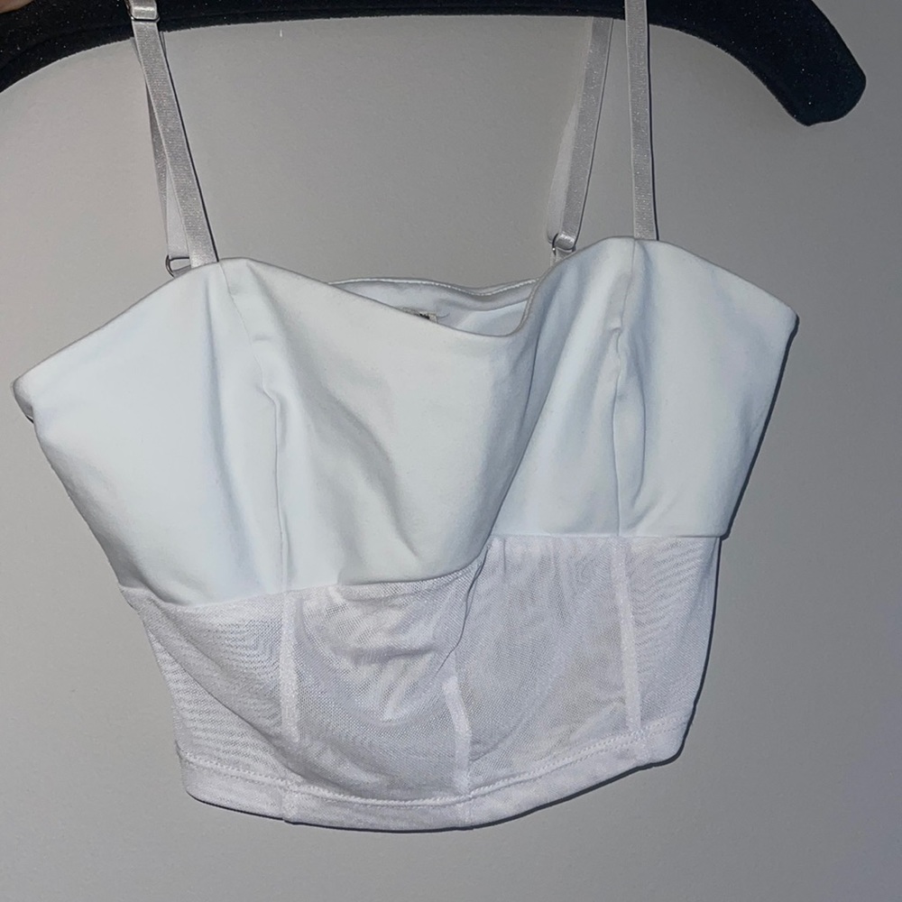 Free people mesh crop top